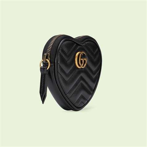 gucci heart shaped coin purse|gucci marmont matelassé shoulder bag.